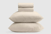 Cotton Percale Sheet Set - Cream / Twin