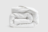 Linen-Cotton Duvet Cover - White / Full/Queen