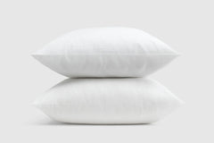 Linen-Cotton Pillowcase Set - White / Standard/Queen