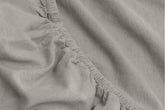 Linen-Cotton Fitted Sheet - Dove Grey / Queen