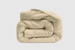 Linen-Cotton Duvet Cover - White / Full/Queen