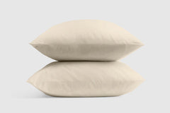 Cotton Percale Pillowcase Set - White / Standard / Queen