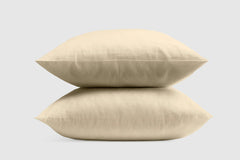 Linen-Cotton Pillowcase Set - White / Standard/Queen