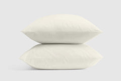 Cotton Percale Pillowcase Set - White / Standard / Queen