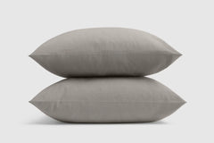 Linen-Cotton Pillowcase Set - White / Standard/Queen