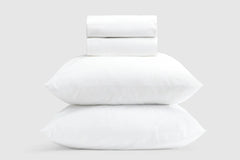 Cotton Percale Sheet Set - Cream / Twin